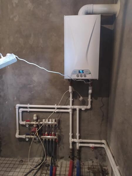 Монтаж котла 10